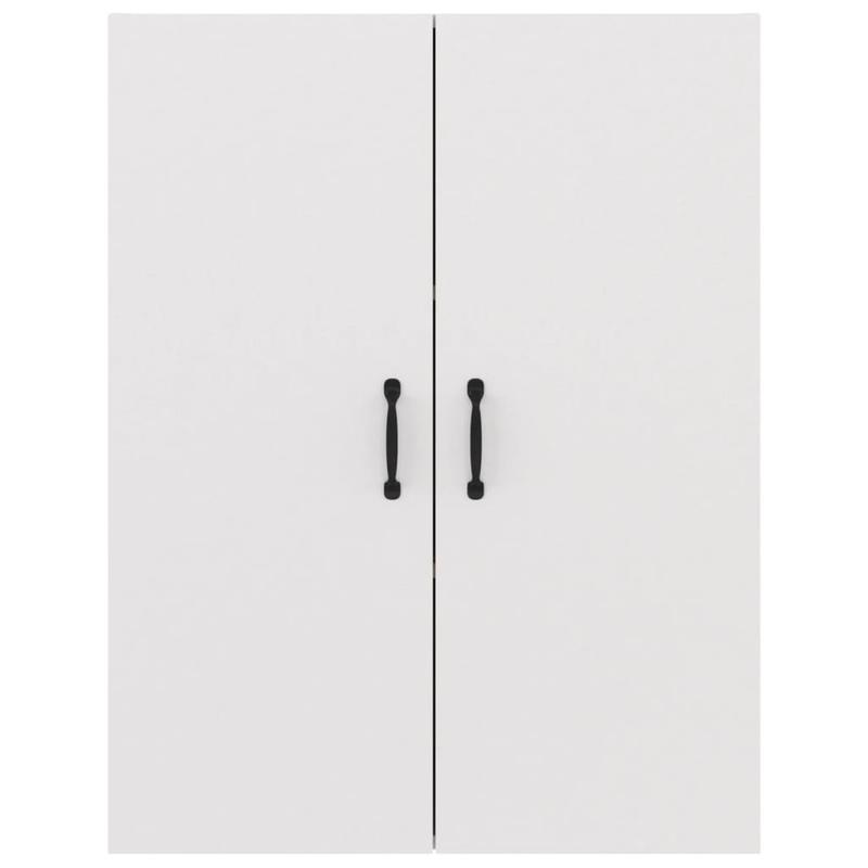 Wandkast Wit – Muurkast Opbergkast Opbergsysteem Opbergmeubel – Softwood Materiaal – Ruimtebesparend Verticale Organizer 69,5x34x90cm