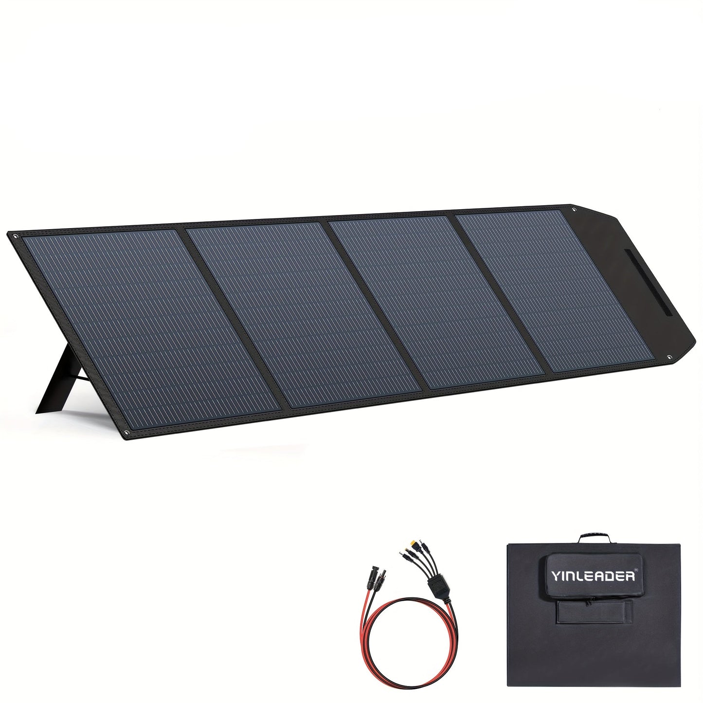 Zonnepaneel – Solar Panel – Opvouwbaar Paneel – Draagbaar Zonnepaneel – Zonne-energie – 400W Vermogen – Monokristallijn 22,5% Efficiëntie - QUORE