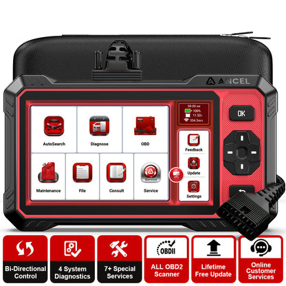 OBD2 Scanner – Auto Uitleesapparaat – Diagnosecomputer – Foutcode Lezer – Uitleesapparatuur – 15+ Resetfuncties – Automatische Voertuigherkenning