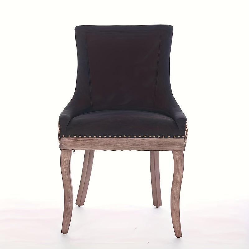 Stoel – Eetkamerstoel – Keukenstoel – Slaapkamerstoel – Fauteuil – Klassiek Design – Hoogwaardige Katoenstof – Makkelijk Schoon Te Maken