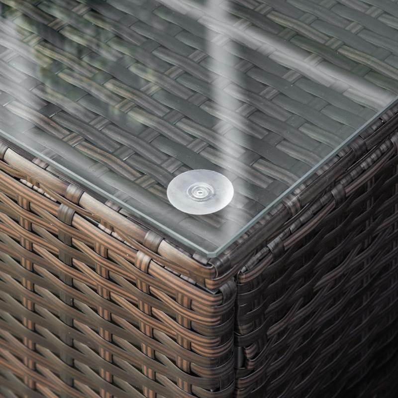 Ronde Tafel Buiten – Tuin Tafel – Bistro Tafel – Balkon Tafel – Terras Tafel – Weerbestendig Metaal – Compact & Onderhoudsvriendelijk