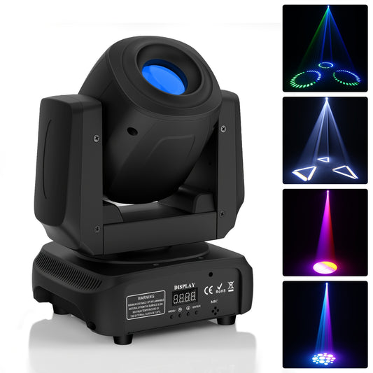 120W RGBW LED Moving Head Licht – LED Stage Light – DJ Verlichting – Event Spot – Lichtprojector – Compact Design – 540° Pan & 180° Tilt – Geluidsactivatie & DMX512 Bediening