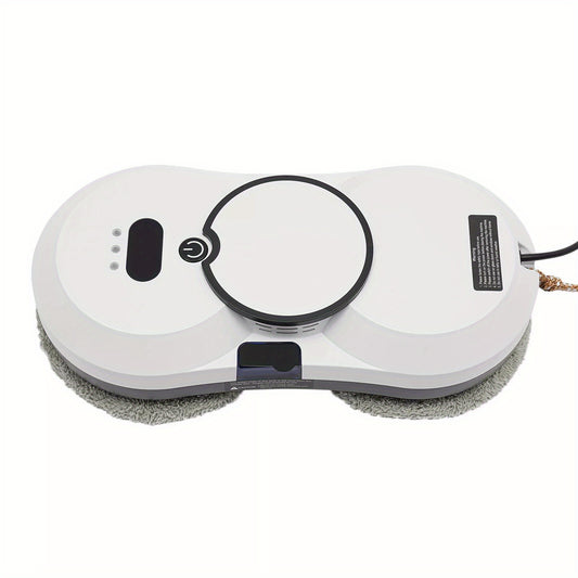 Raamreinigingsrobot – Ramenrobot – Glazenreiniger – Stofzuigerrobot – Dweilrobot – 2-in-1 Stofzuigen en Dweilen – Wit Modern Design – Sterke Draagkracht 6 kg