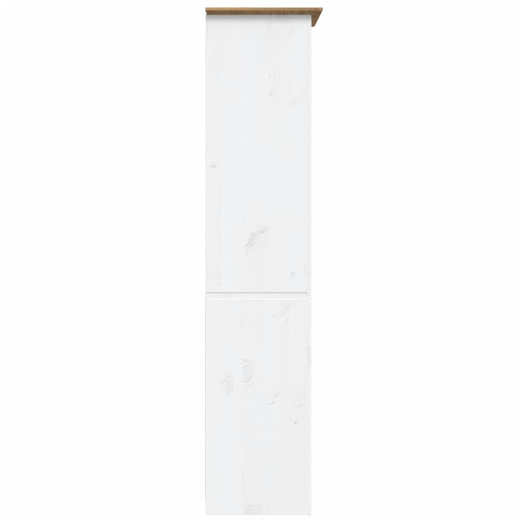 Boekenkast – Boekenkasten – Boekenplank – Opbergkast – Wandkast – Massief Hout – 5 Ruime Planken – Wit Gelakt – Compact Design