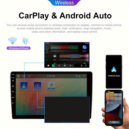 Autoradio – Car Stereo – Carplayer – Auto Radio – Multimedia Speler – 7 Inch Touchscreen – Draadloze Android Auto – Inclusief Achteruitrijcamera