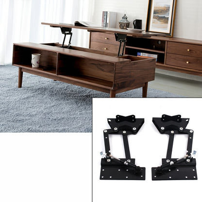 Scharnier – Meubelscharnier – Hefmechanisme – Deurscharnier – Koffietafel Hefscharnier – Zwart Staal – 35 kg Draagkracht – Voorliggend 110°
