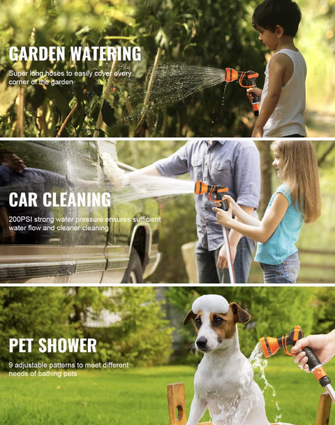 Tuinslang - Haspel - Muurmontage - Intrekbaar - 180 graden - Draaibaar - grijs - PVC - 35 meter