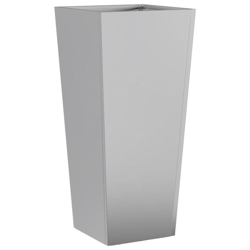 Bloemenrek – Plantenrek – Bloemenstandaard – Plantentafel – Plantenhouder – Gegalvaniseerd Staal – Weerbestendig – Set Van 2 – 35x35x75 cm