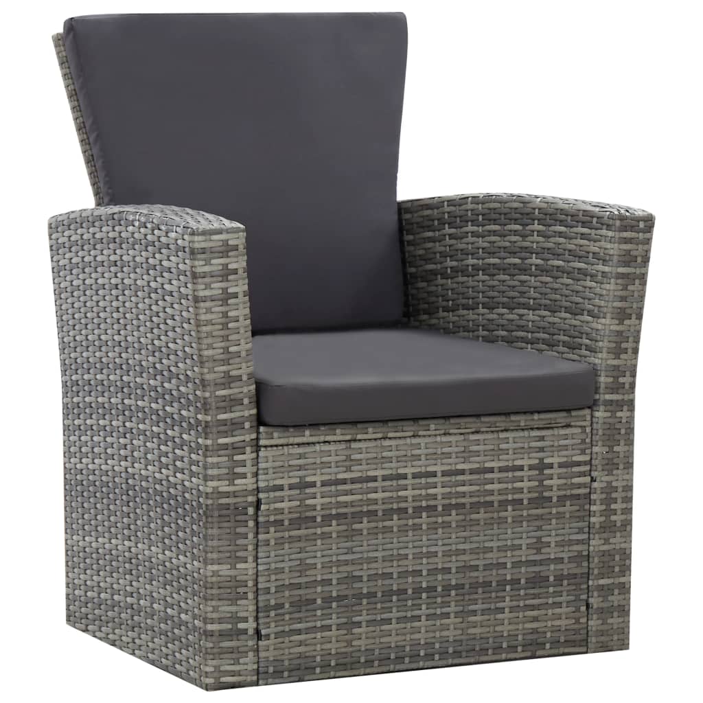 Loungeset – Tuinset – Loungemeubel – Zitgroep – Tuinmeubelset – Polyrotan – Weerbestendig – Inclusief Kussens
