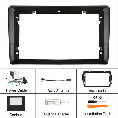 Android 15 Car Stereo – Autoradio – Multimedia Systeem – Dubbele DIN – Auto Head Unit – 9 Inch Touchscreen – Draadloze CarPlay & Android Auto – GPS Navigatie & Achteruitrijcamera Met Microfoon