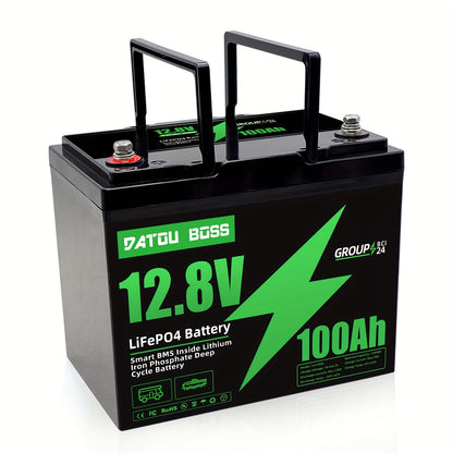 Lithium Accu 12V 100Ah – Lifepo4 Accu – Deep Cycle Batterij – Li-Ion Accu – Vervangbare Batterij – 8000+ Cycli – 100A BMS Bescherming