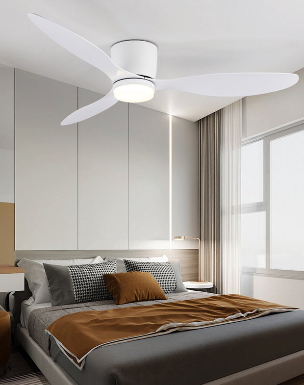 Plafondventilator met verlichting - 106cm - Afstandsbediening - Plafond Lamp - Wit - Slaapkamer - LED - Timer - 6 standen - Plafonniere