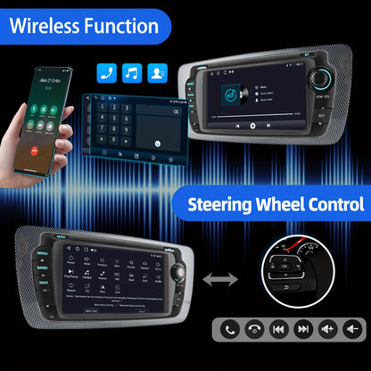 Autoradio – Multimedia Speler – Car Stereo – Android Radio – Auto Radio – 7 Inch HD Touchscreen – Android 14 Met Wireless CarPlay & CANBUS