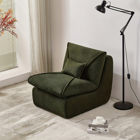 Fauteuil – Relaxstoel – Loungefauteuil – Leunstoel – Zetel – Ergonomisch Comfort – Lichtgewicht Chenillestof