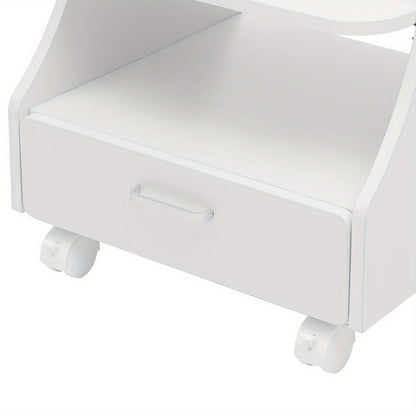 Portable Esthetician Trolley Cart, Salon Nail Foot Trolley Cart, Manicure Pedicure Cart, Salon Equipment, Foot Bath Cart, Compact Trolley, Professional Esthetician Cart, Durable Construction, Easy to Clean, Pedicure Station,