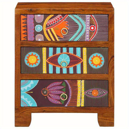 Dressoir – Opbergkast – Ladekast – Woonkamerkast – Buffetkast – Massief Acaciahout – Compact 50x35x60 cm – Veelzijdig In Gebruik