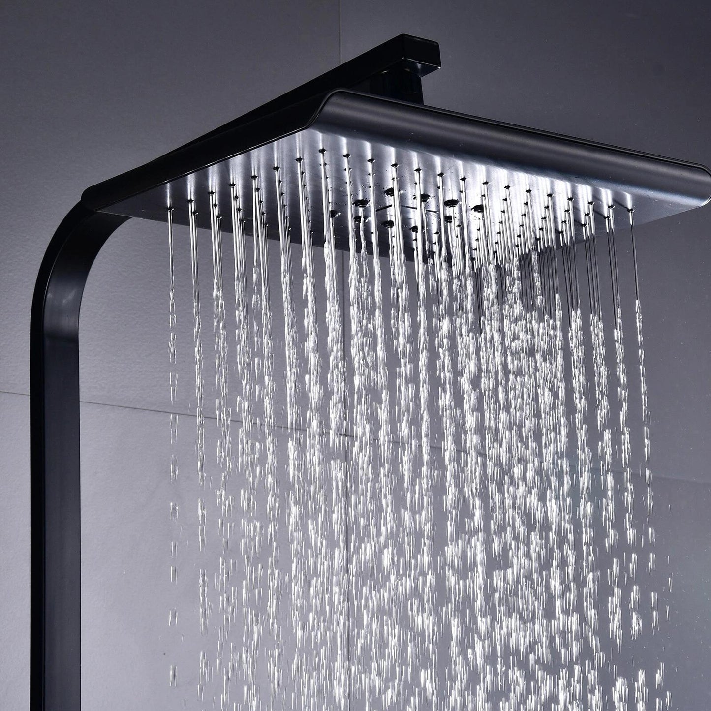 Doucheset – Douchekop – Regendouche – Handdouche – Douchekraan – Thermostatisch – Roestvrij Staal – Verstelbare Hoogte – 18x27 cm Regendouche