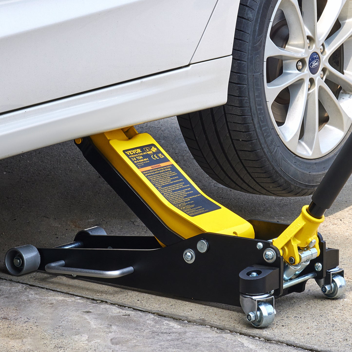 Krik – Garagekrik – Autokrik – Vloerkrik – Potkrik – 3 Ton Draagvermogen – Low Profile Aluminium en Staal