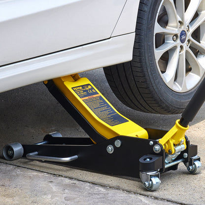 Krik – Garagekrik – Autokrik – Vloerkrik – Potkrik – 3 Ton Draagvermogen – Low Profile Aluminium en Staal