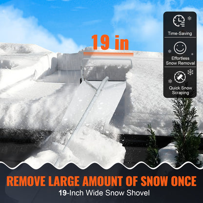 Dakraamveger – Dakriek – Sneeuwruimer – IJsbestrijder – Dakreinigingsborstel – 9 Meter Aluminium – Met Beschermende Kunststof Wielen