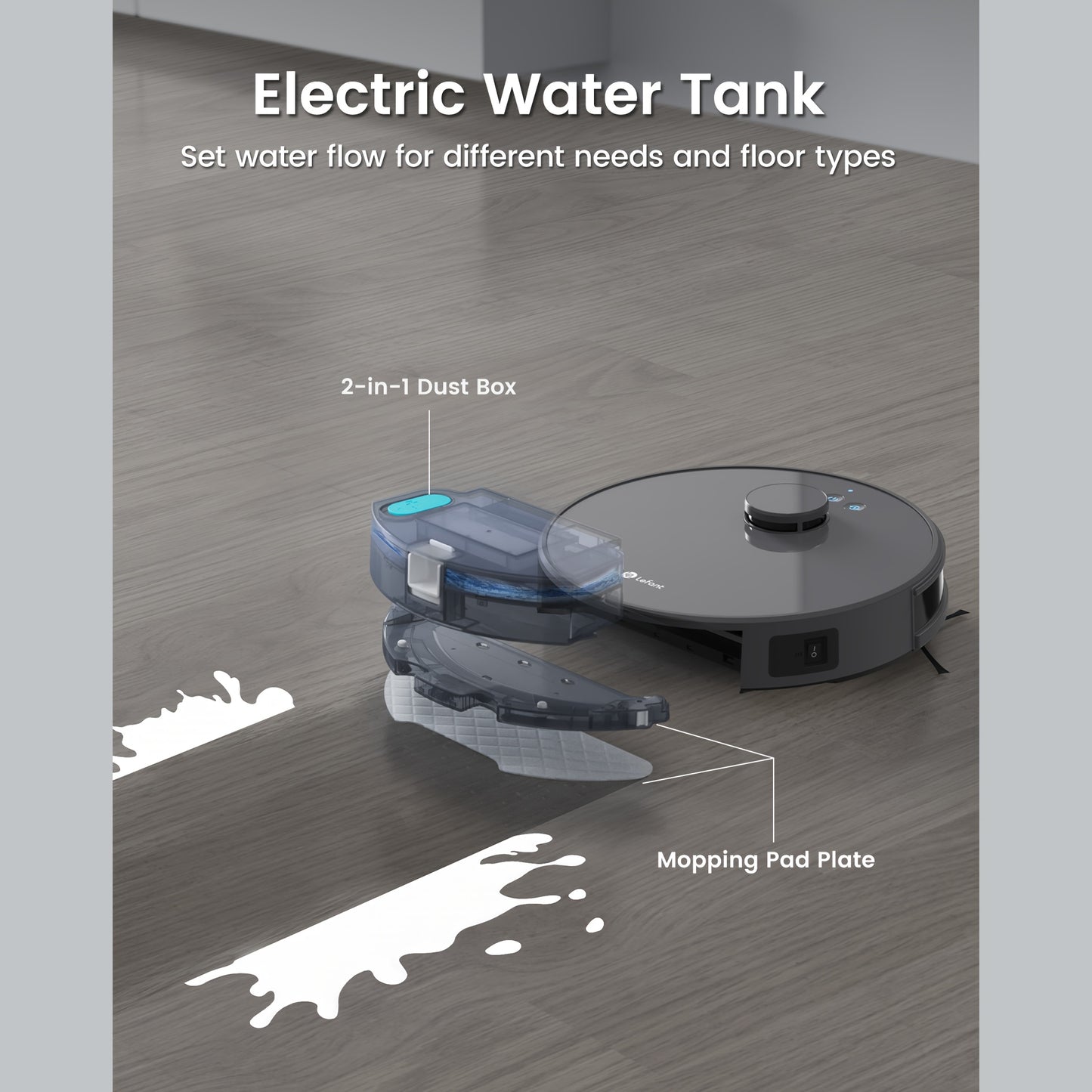 Robotstofzuiger – Robotstofzuiger Met Dweilfunctie – Automatische Stofzuiger – Slimme Vloerreiniger – Wifi Robotstofzuiger – 3200mAh Batterij – 3D Obstakelvermijding