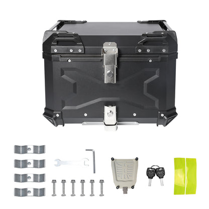 Motorkoffer – Topkoffer – Bagagekoffer – Helmkoffer – Motorbagage – 65L Inhoud – Duurzaam Aluminium