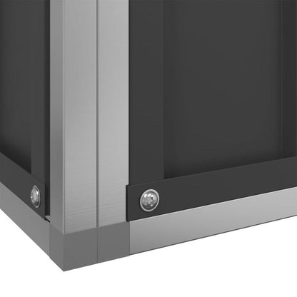 Silvery Galvanized Steel Aviary with Expandable Chamber 497x303x216cm - Heavy-Duty Modular Enclosure, Powder-Coated Finish, Reinforced for Medium Birds, Pet Bird Housing, Bird Enclosure, Sturdy Construction, Weatherresistant