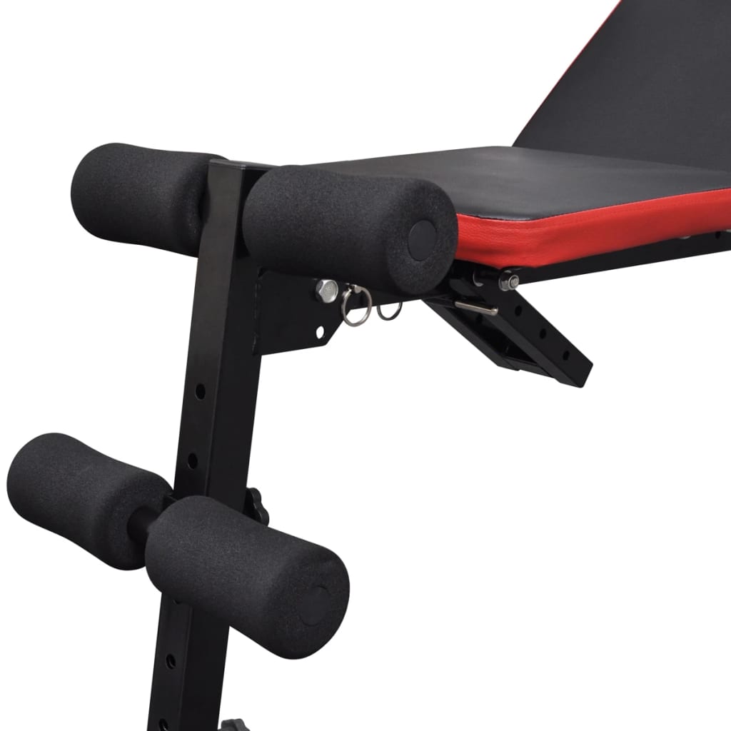 Multifunctionele Trainingsbank – Fitnessbank – Krachtbank – Dumbbellbank – Gewichtbank – Verstelbare Rugleuning – Dumbbells 30,5 kg – Robuust Stalen Frame – Comfortabele Bekleding – Zwart