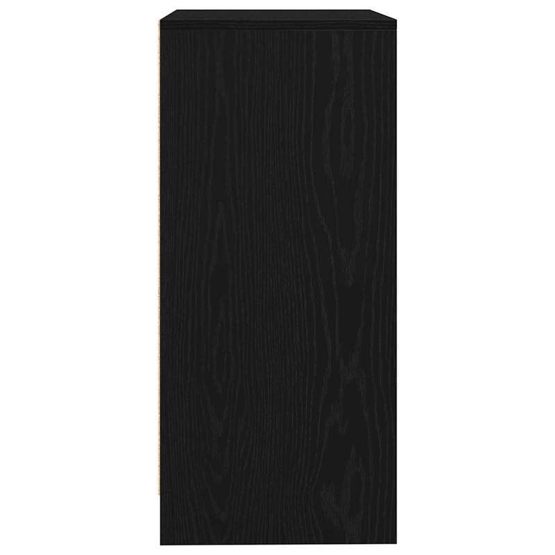 Sideboard 57x34x76cm chipboard black oak-colored Practical and removable