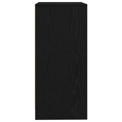 Sideboard 57x34x76cm chipboard black oak-colored Practical and removable