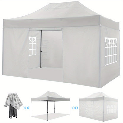 Partytent – Feesttent – Tuinpaviljoen – Easy Up – Opvouwbare Tent – Waterdicht – 3x4,5 Meter – UPF 50+ Zonnebescherming