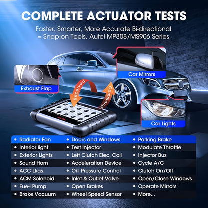 Autodiagnoseapparaat – Autoscanner – Diagnose Tool – Foutcode Lezer – OBD2 Scanner – 28+ Servicefuncties – Bidirectionele Testfunctie – Android 11 Systeem