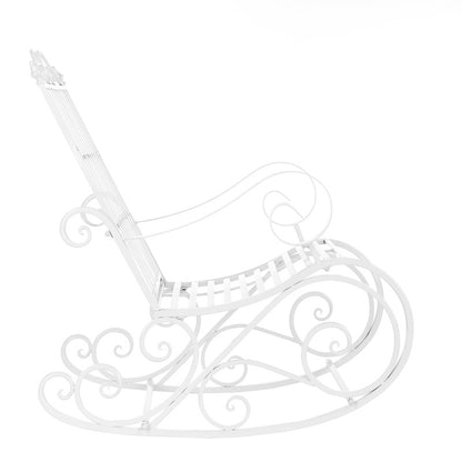 Schommelstoel – Schommelstoel Babykamer – Relaxstoel – Fauteuil – Voedingsstoel – Met Stevig Metaal Frame – Weerbestendig & Comfortabel 92x59x90 cm