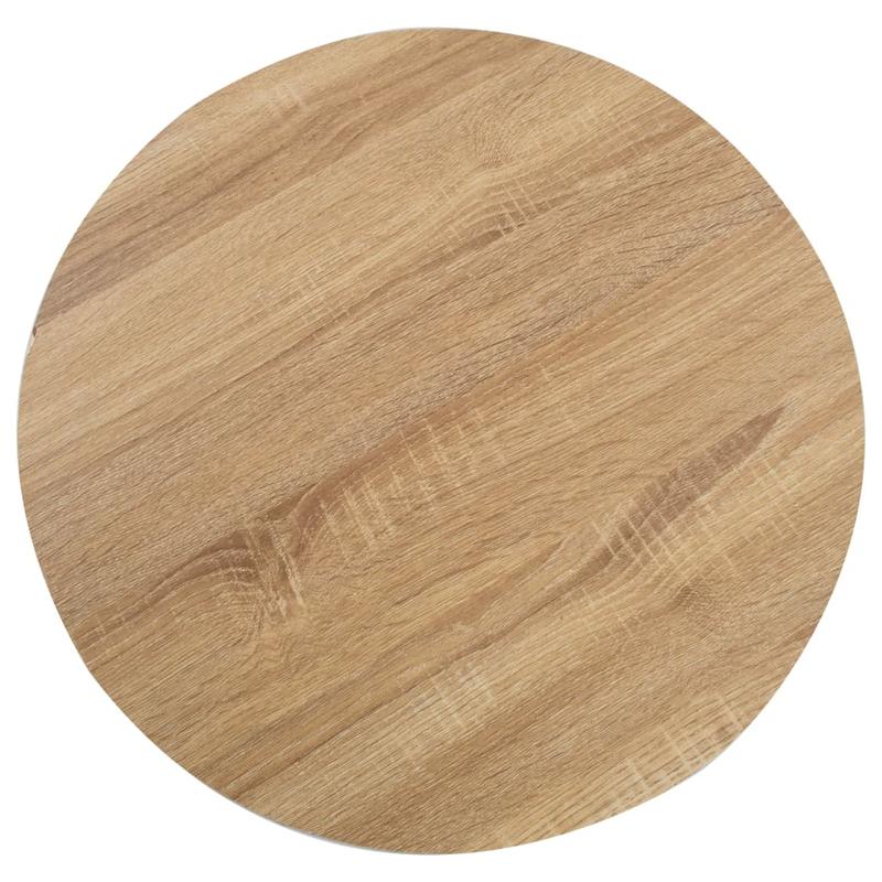 Bistrotically light brown 60cm MDF This bistro-style table is stylish and will be the focal point of your decor. It can also be used as a dining table. Practical and durable, it cleans easily with a damp cloth., Bistro Table,