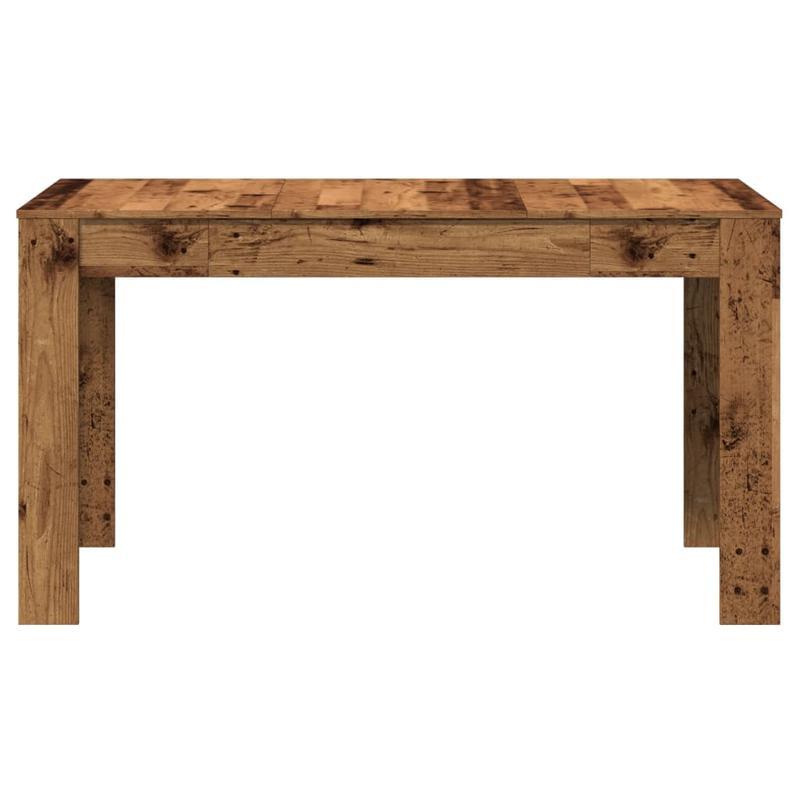 Eettafel – Tafel – Keukentafel – Eetkamertafel – Bureau – Rechthoekig – Hardhout – 140x74,5x76 cm – Ruim Tafelblad – Eenvoudige Montage