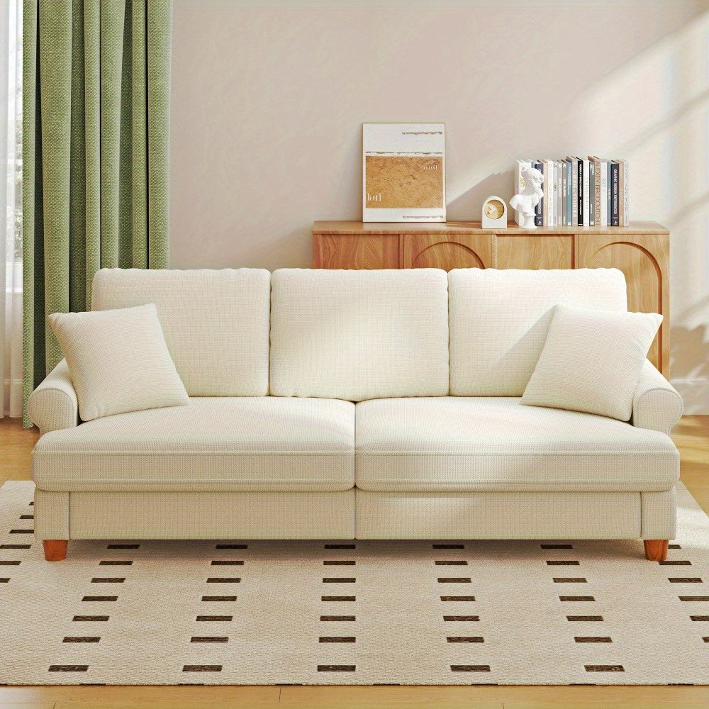 Slaapbank – Sofa – Bedbank – Logeerbed – Uittrekbare Bank – Diepzittend Comfort – Afneembare Chenille Bekleding