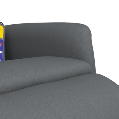 Relaxstoel – Fauteuil – Lounge Stoel – Draaifauteuil – Verstelbare Stoel – Grijs – 360° Draaibaar – Kunstleren Bekleding