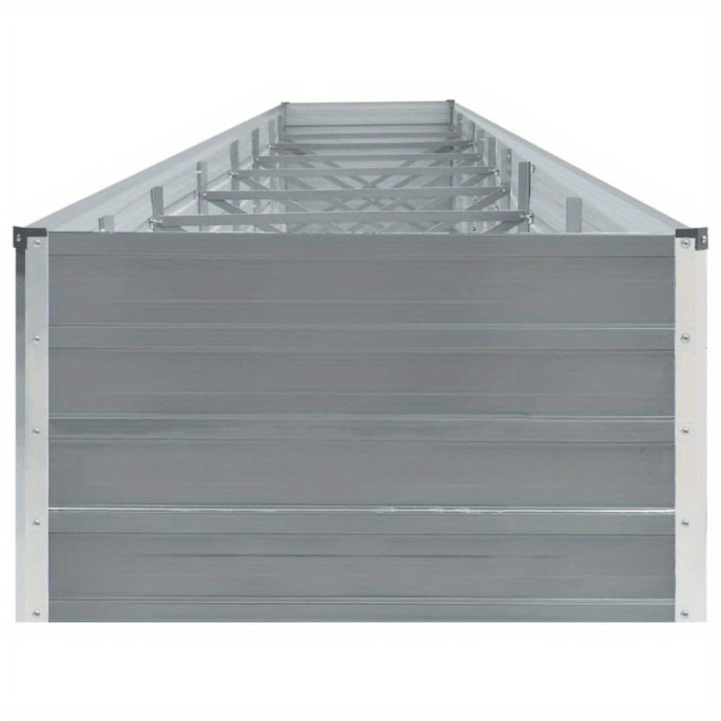 Verhoogde Plantenbak – Tuinbak – Bloembak – Plantenbak – Moestuinbak – Gegalvaniseerd Staal – 600x80x45 cm – Weerbestendig – Snelle Montage