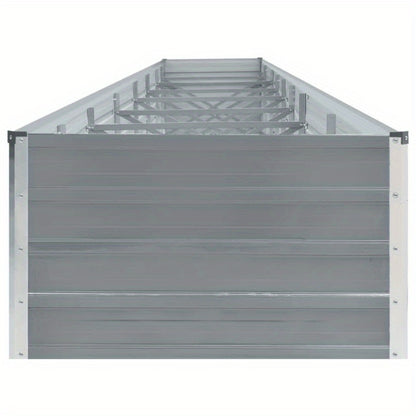 Verhoogde Plantenbak – Tuinbak – Bloembak – Plantenbak – Moestuinbak – Gegalvaniseerd Staal – 600x80x45 cm – Weerbestendig – Snelle Montage