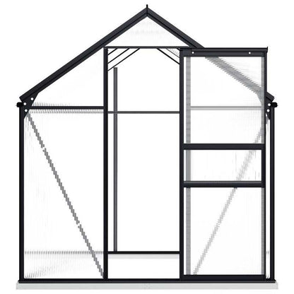 Kas – Kweekkas – Tuinkas – Plantenkas – Broeikas – Antraciet Aluminium Frame – Weerbestendig Met Stevige Fundering – Compact 3,61 m²