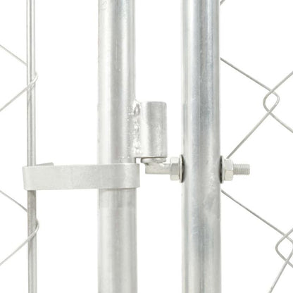 Groots Hondenhok – Buitenverblijf – Hondenverblijf – Kennel – Dierenhok – Roestvrij Staal – 200x200x135 cm – Weerbestendig Dak – Mesh Ventilatie