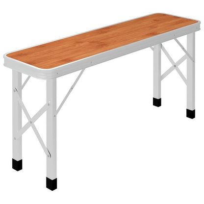 Campingtafel – Inklapbare Tafel – Kampeertafel - Picknick Tafel – Tafel Met Bankjes – Lichtgewicht Aluminium – Compact Opvouwbaar