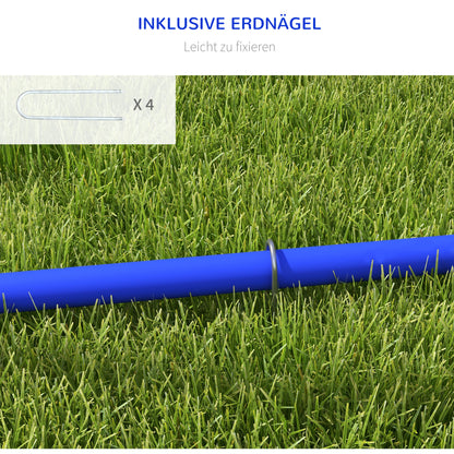 Agility Set Honden – Behendigheid Parcours – Hondenspeelgoed – Training Set – Honden Hindernis – Inclusief Draagtas – Blauw Geel – 88x64x95 cm – Duurzaam PE ABS