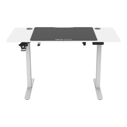 Verstelbaar Bureau – Zit-Sta Bureau – Elektrisch Bureau – Ergonomisch Bureau – Wit 140x60 cm – Traploos Verstelbaar 72-117 cm – Geheugenfunctie
