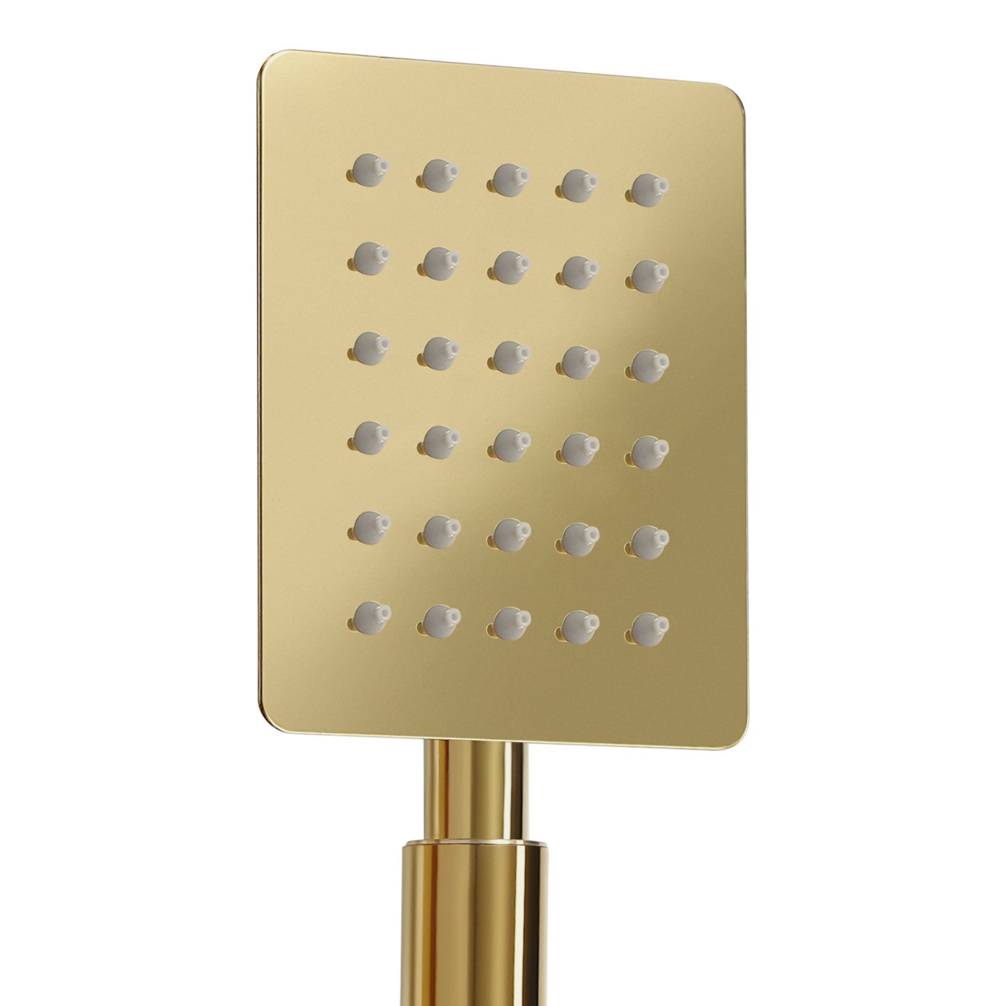 Thermostaatkraan – Thermostatische Douchekraan – Douchemengkraan – Doucheset – Regendouche – Gouden Afwerking – Messing en RVS – Geen Elektriciteit Nodig – Compact 23,5x7,8 cm