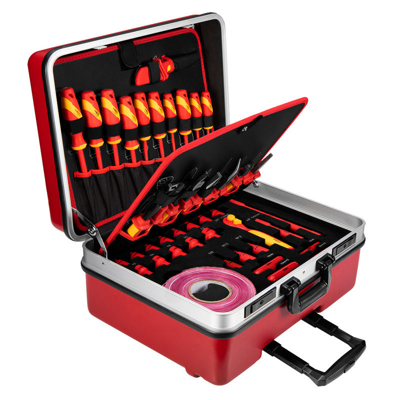 Autoreparatiegereedschap – Geïsoleerd Gereedschapset – Handgereedschap – Elektrisch Reparatiegereedschap – Hybride Voertuig Tools – 51-delig – Veiligheid Geïsoleerd Tot 1000V