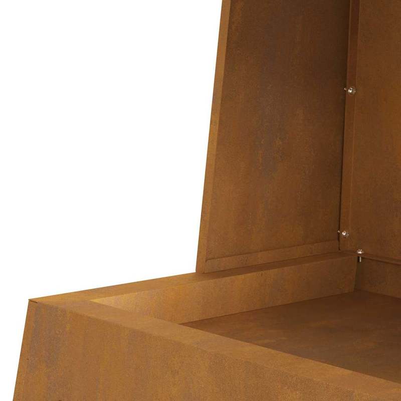 Vuurkorf Bruin 60 X 35 X 100Cm Cortenstaal This Stylish Rectangular Outdoor Fire Pit Provides Warmth And Ambiance on Chilly Evenings. It'S Built to Last, So You Don'T Have to Worry about Wear And Tear. It'S The Perfect Choice