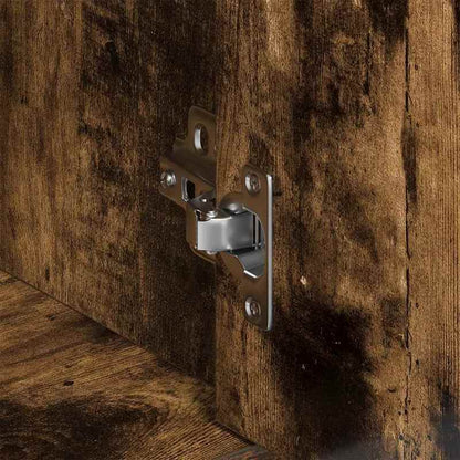 Opbergkast – Dressoir – Kast – Schoenenkast – Bergkast – Rook Eiken – Stevig Meerlagenhout – Ventilatiefunctie – Compact 88x30x70 cm