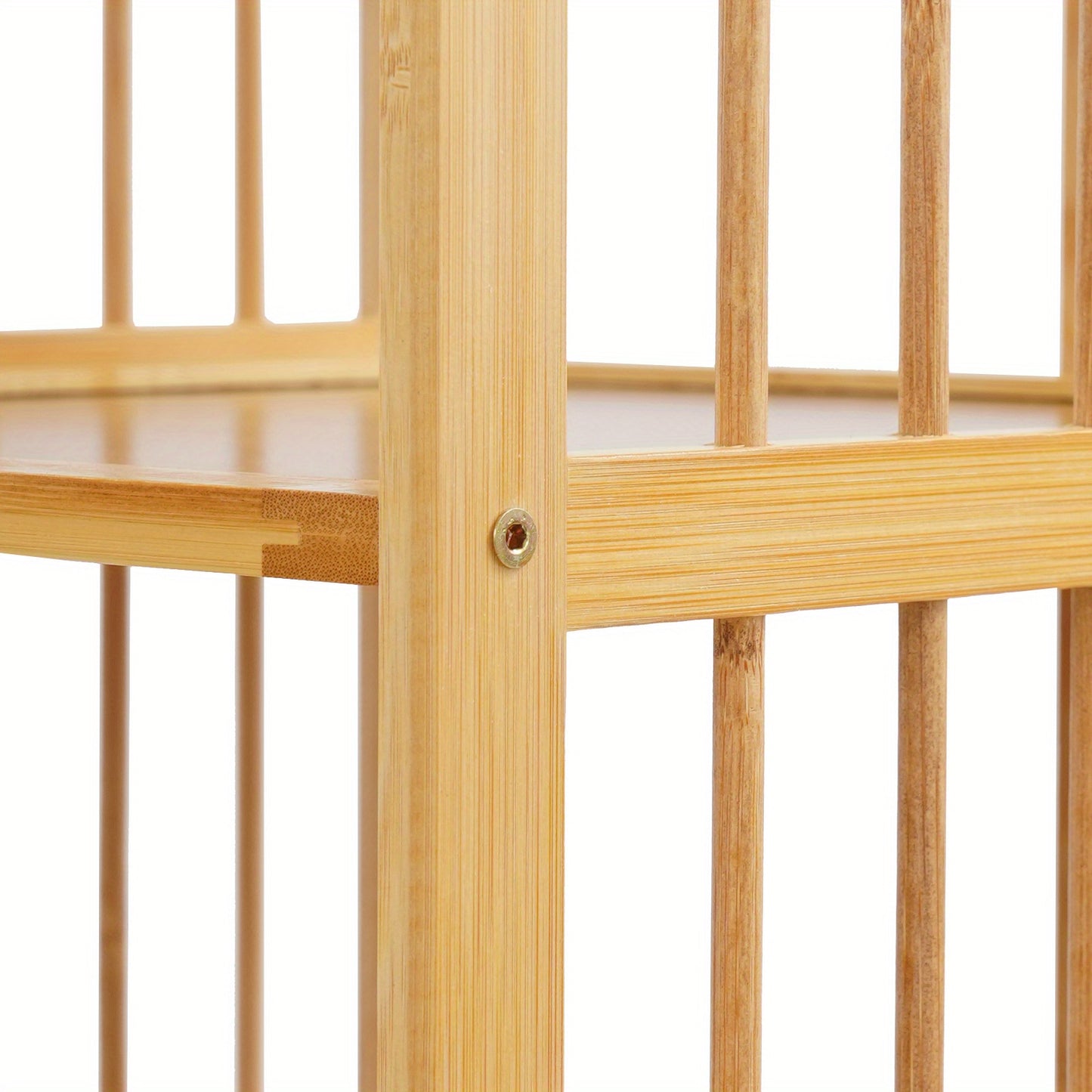Draaibare Boekenplank – Boekenrek – Boekenkast – Verticale Opberger – Vrijstaande Plank – Bamboe Materiaal – 360° Draaibaar – 6-Lagen Ruimtebesparend Design – Natuurlijk Houtkleur