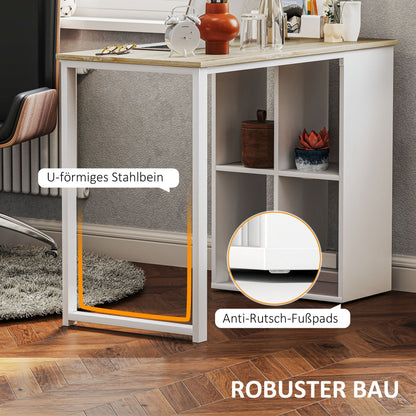Compact Computertafel – Bureau – Werkplek – Schrijftafel – Computerbureau – Variant Oak – Ruimtebesparend Ontwerp – Ingebouwde Opbergruimte